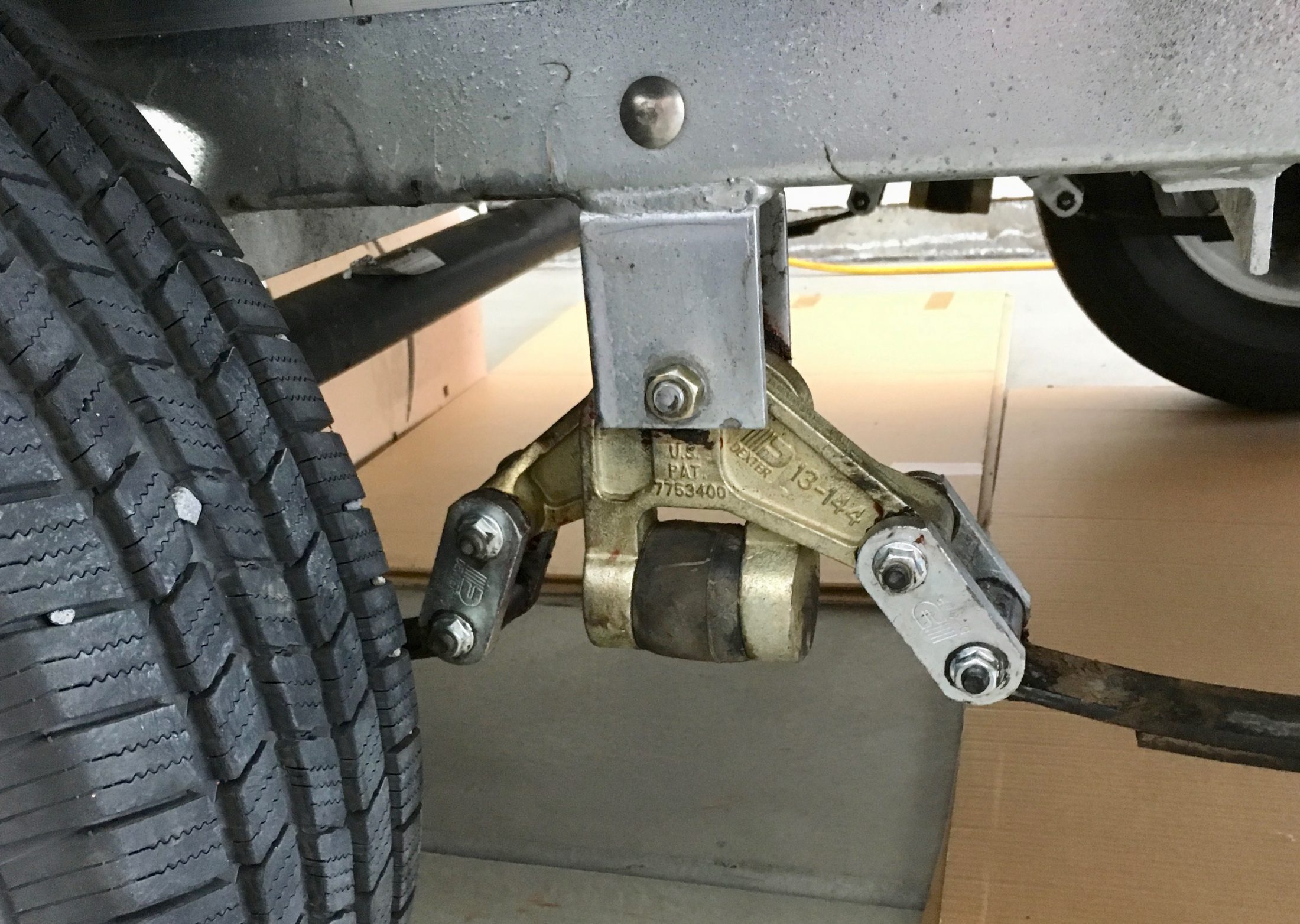 Both shackles on both axles flipped during brake maintenance. How to  correct? - Mechanical & Technical Tips - Oliver Owner Forums