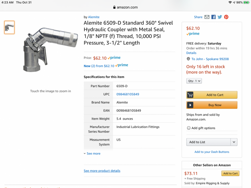 Dexter axle, grease zerks, and nonEuclidian Geometry Mechanical
