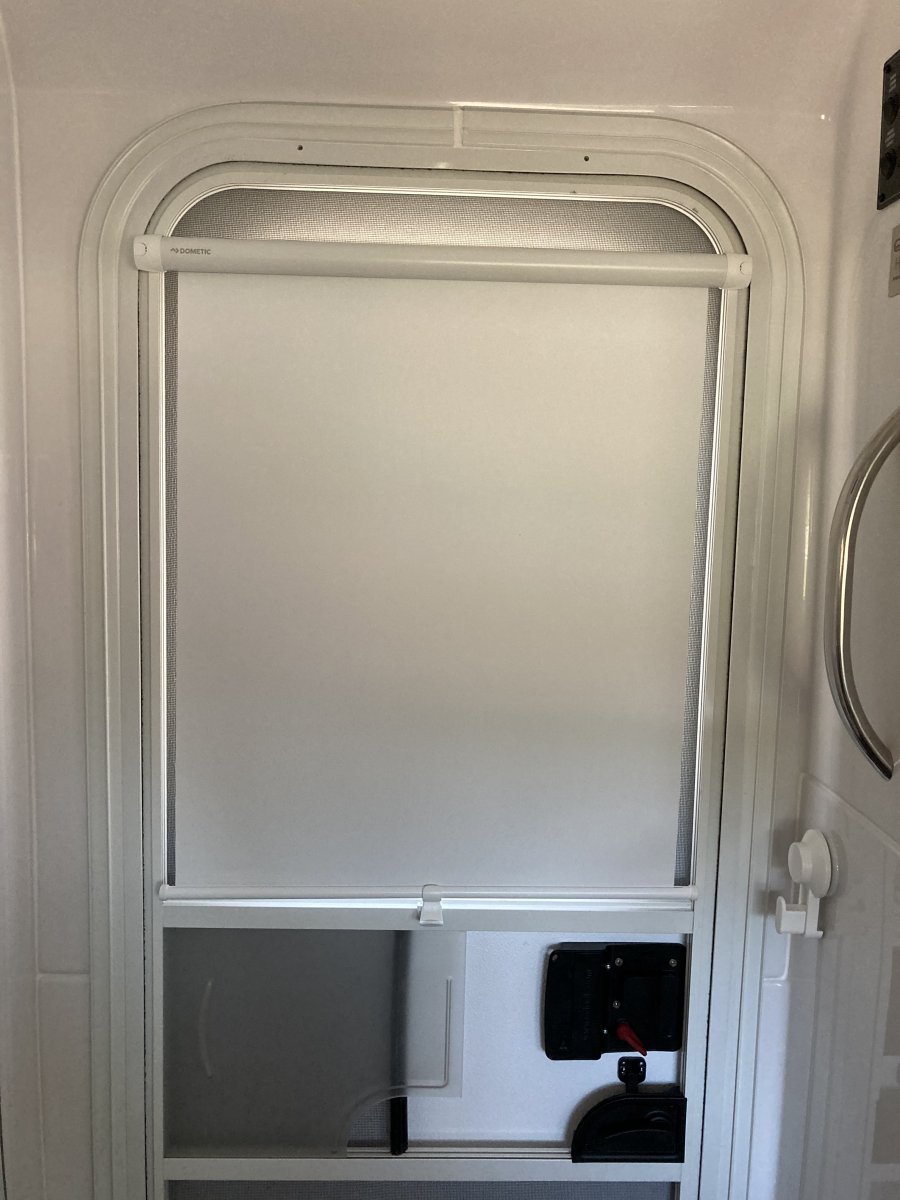 Black Entry Door Window Thin Shade Complete- 015-201512